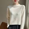 Women S Half High Neck Loose Knit Sweater For Autumn Winter Versatile Pullover Top
