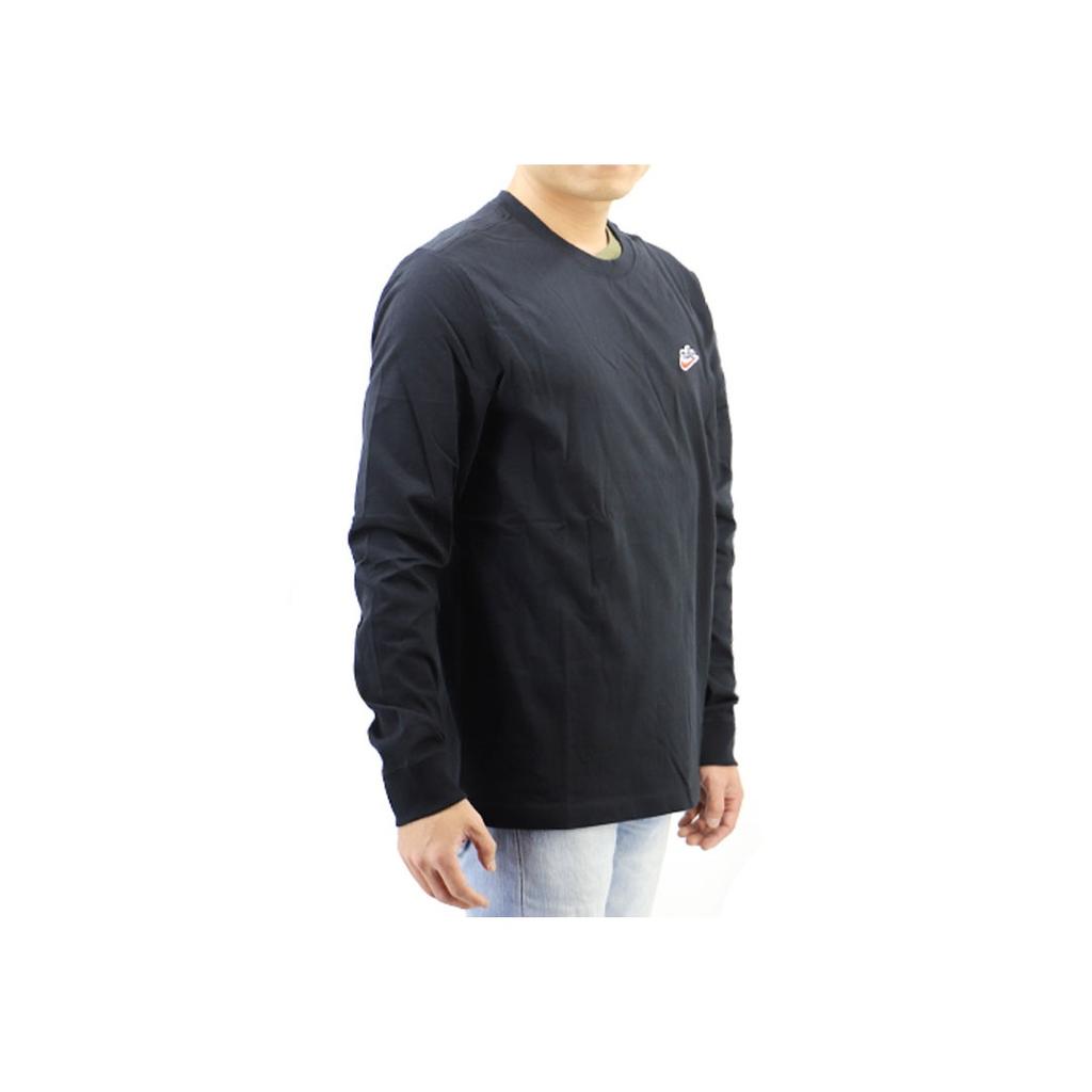 Nike Sportswear Heritage Casual Crew Neck Long Sleeve T-Shirt Men Tops Black CJ8439-010