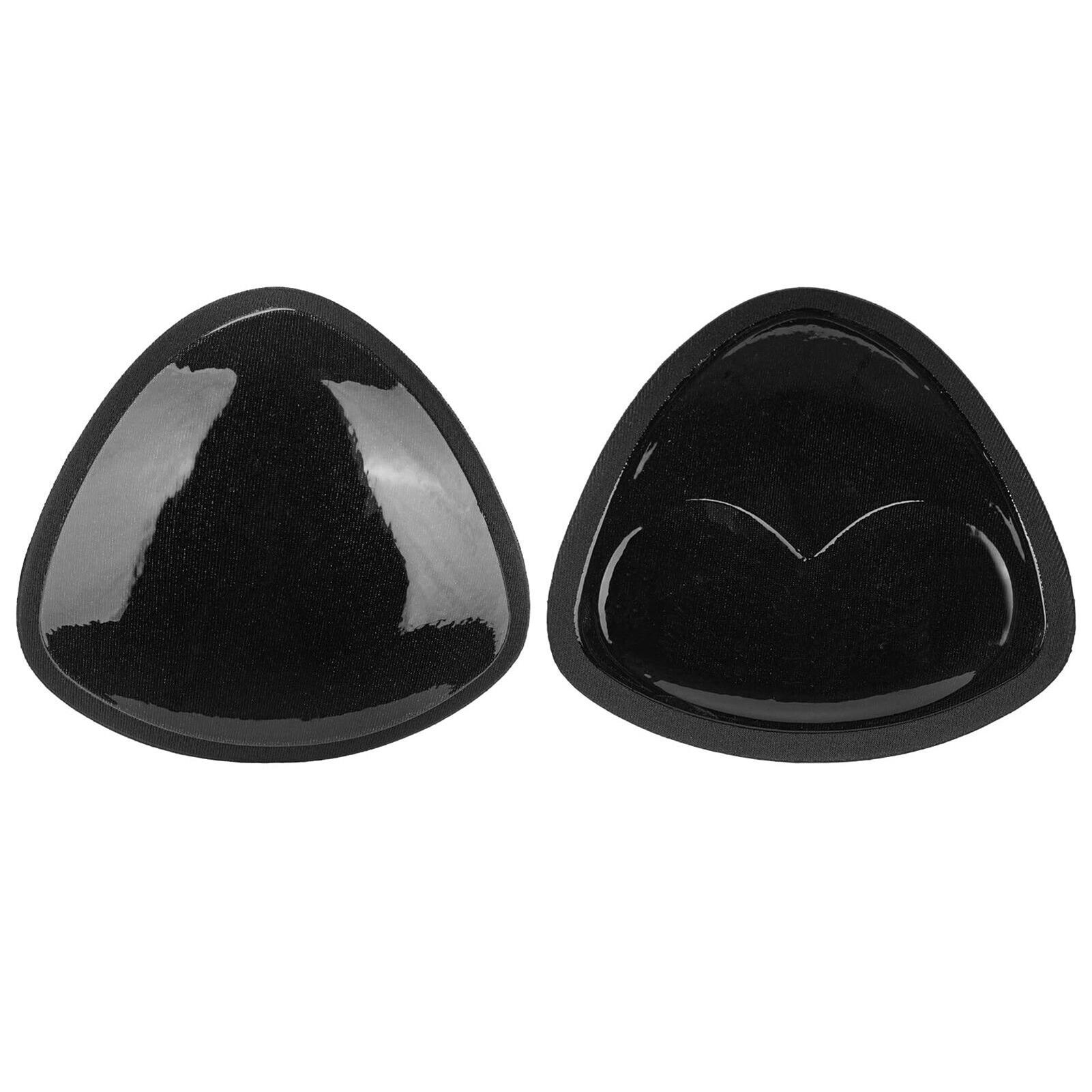 

Двусторонний липкий чехол для бюстгальтера, силиконовый самоклеящийся пластырь для бюстгальтера, многоразовый пластырь для подтяжки груди для купальника 2pcs чёрный