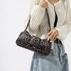 French Style Underarm Bag For Women Brown Black Leopard Handbag Clutch Bag Female Vintage PU Leather Crossbody Bags Versatile