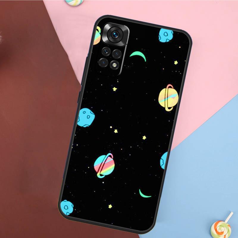 Black White Moon Space Astronaut Cover For Xiaomi Redmi Note 13 Pro 14 12 11 9 10 9S 10S 11S 12S Redmi 14C 10C 12C 13C Case