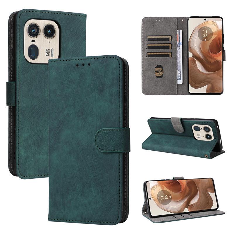 Flip-Cover für Motorola Edge 50 Ultra/Moto X50 Ultra, PU-Leder, Rundumschutz [RFID-Blockierung], Wallet-Cover