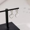 Love Ear Buckle Earrings Women's Fashion Simple Cold Wind Hollow Heart Earrings
