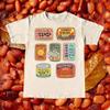 T-shirt Fagioli in Scatola Grafica Retro Foodie T-Shirt Taglie Complete S3XL T-Shirt Unisex