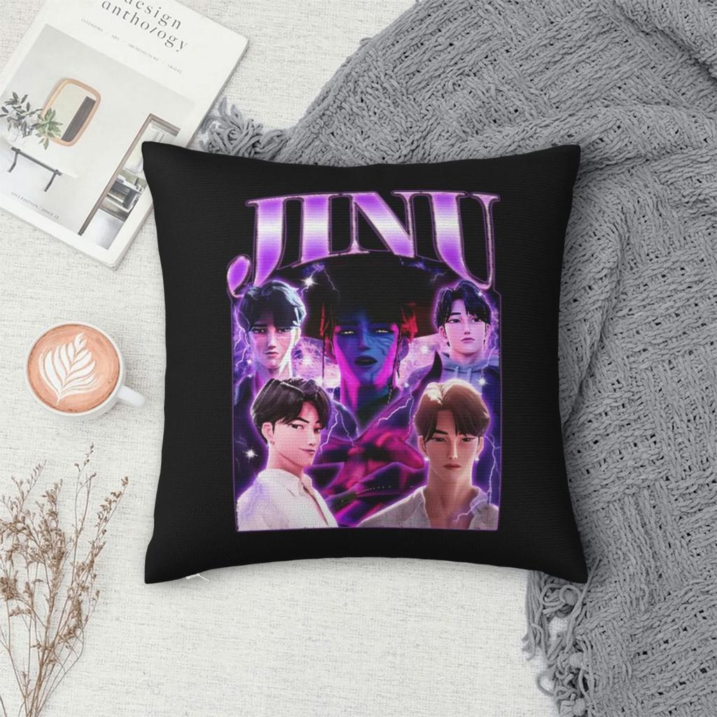 Jinu Kpop Dämonenjäger Vintage 90er Jahre Stil Wurfkissenbezug Polyester Wurfkissen Neuartiger Kissenbezug
