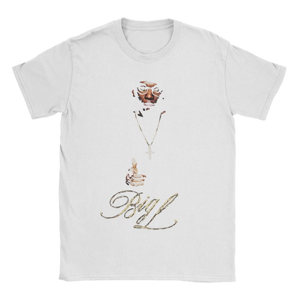 Men Big L T Shirt  100% Cotton Clothes Unique Short Sleeve Crewneck Tee Shirt New Arrival T-Shirts