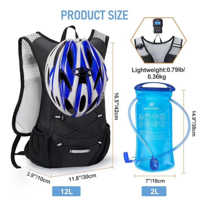 Foldable Cycling Hiking Backpack – 20L Lightweight Daypack with Helmet Carrier, Water-Resistant Outdoor Travel Backpack for Men Women less