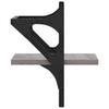 Wall Shelves with Bars 2 pcs Grey Sonoma 20 x 25 x 30 cm