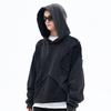Lan Hai Men's Hooded Sweatshirt | 2025 Autumn/Winter Collection | Trendy Reverse Stitch Design | Solid Color | High Street Style