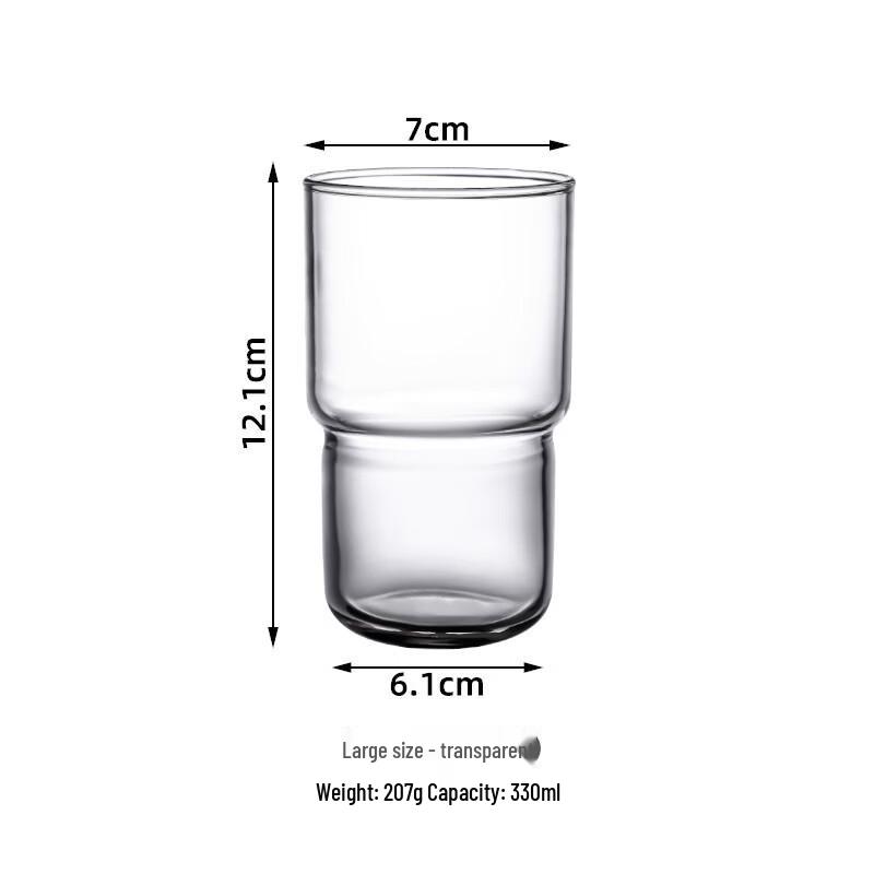 Shangqi Stackable Microwave-Safe Glass Cups