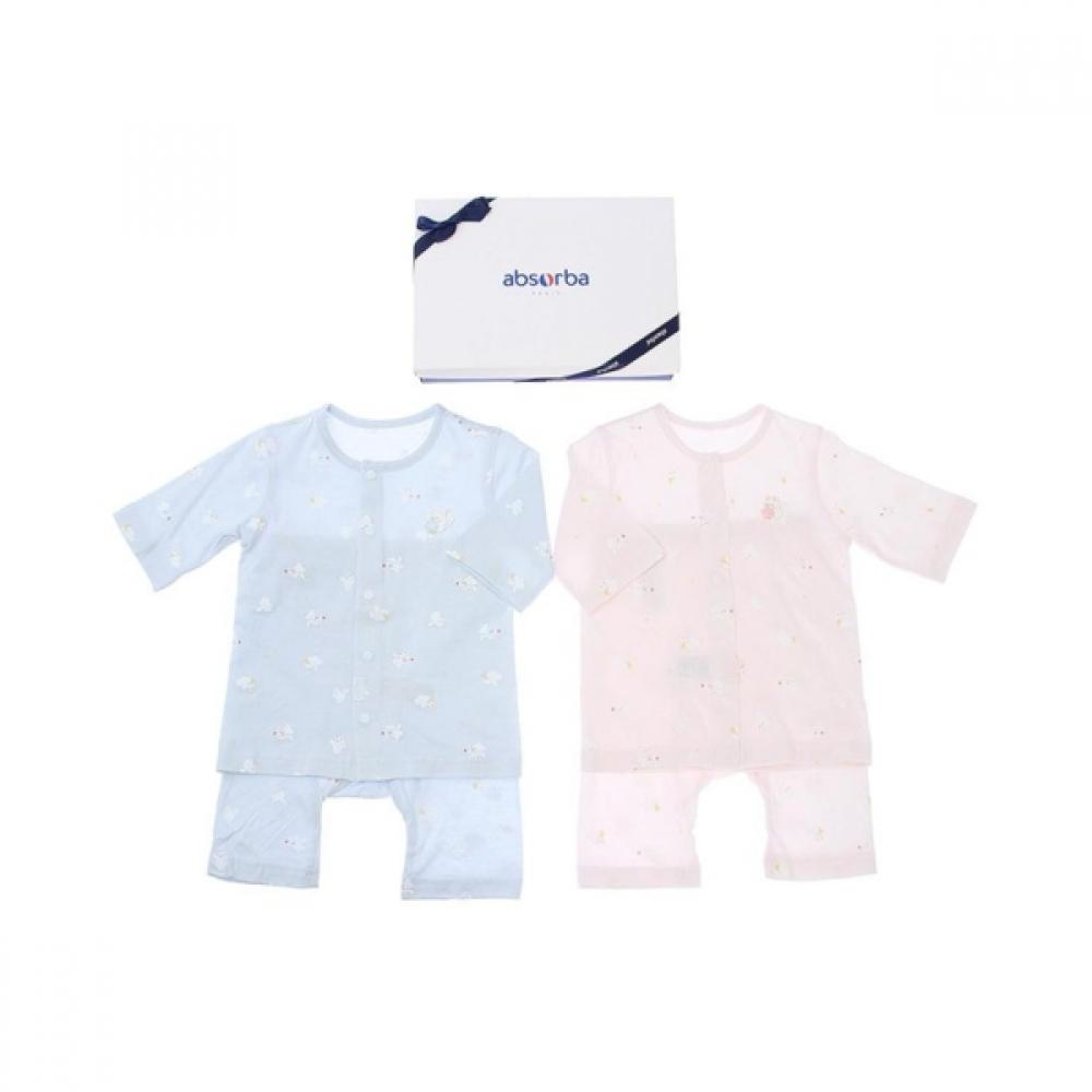 Absorba Baby Gift Dodo Modal 3 4 Sleeve Underwear Set  A1b10303ac blue+blue/75(2-6M)