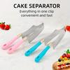 One Piece Stainless Steel Cake Slicer - Creative Cake Slicer Pastry Slicer Pizza Pie Slicer - Convenient Kitchen Tool