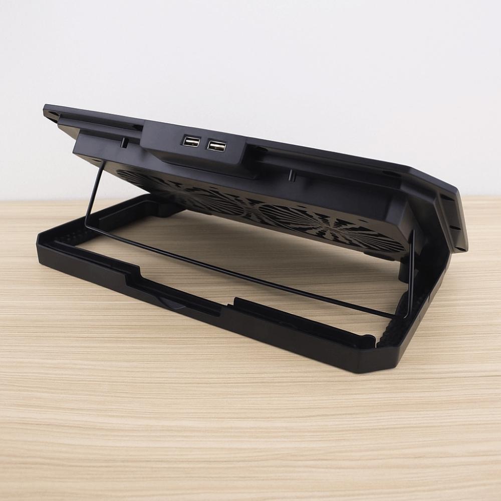 Colored Lights Notebook Riser RGB Two Fans Laptop Stand Holder Office/Home Use
