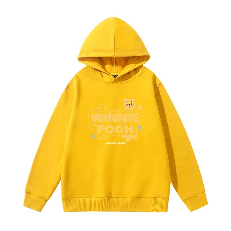 Bear letter printed autumn casual and comfortable hooded sweatshirt