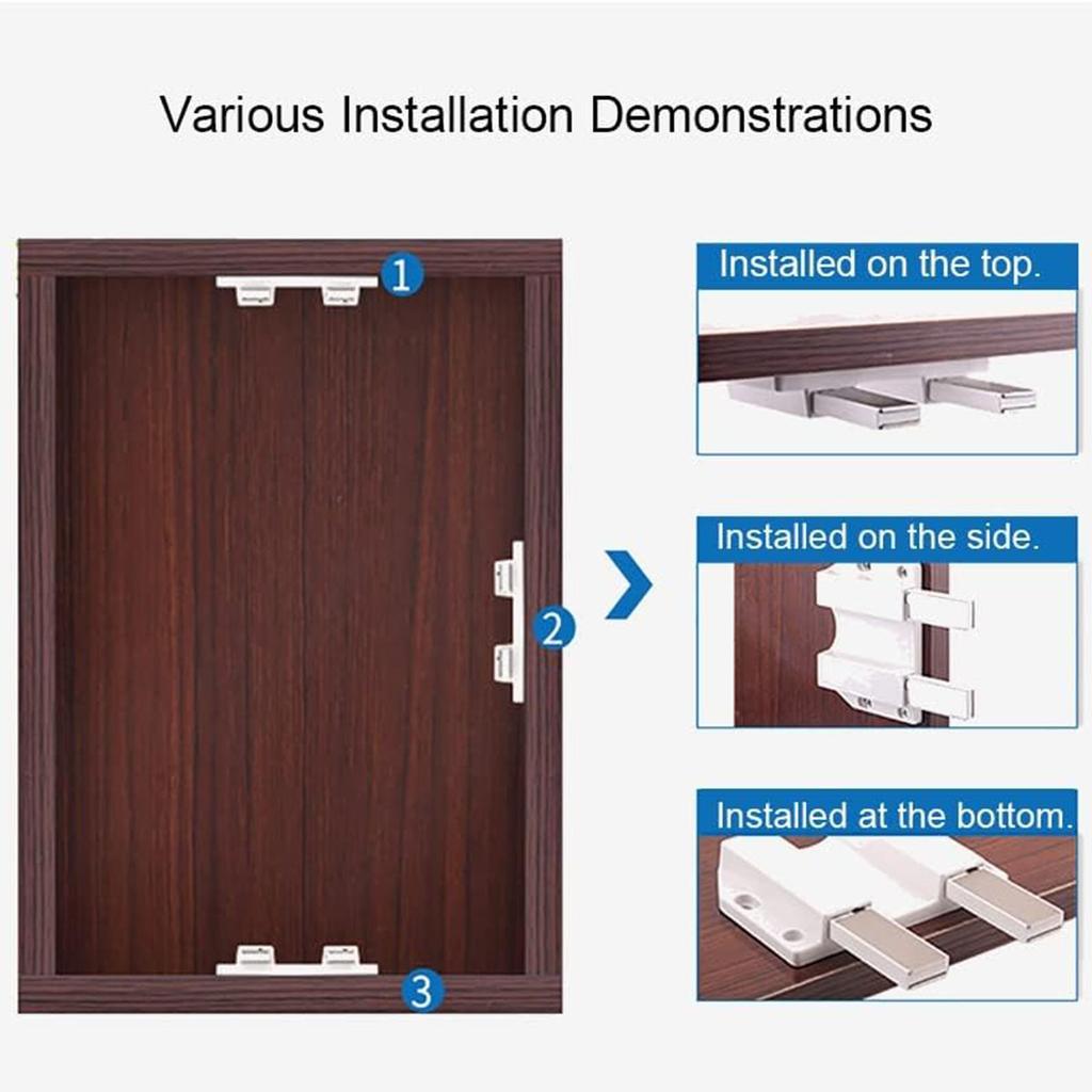 Magnetic Push To Open Latches Heavy Duty Cabinet Catches for Hidden Door Handle Door Catch Lock Hardware Pressure Release Latch