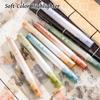 4pcs Set Eye Protection Soft Pastel Highlighters Chinese Style Flexible Tip Watercolor Markers Artistic Student Study Supplies