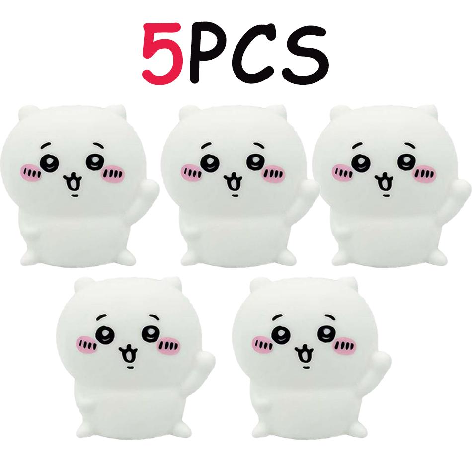 Chiikawa Anime LED Night Light  Hachiware  Usagi Rabbit Lamp Bedroom Desktop Decor Birthday Gift for Children Best Gift Toy