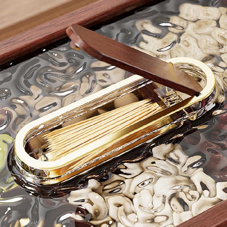 Plastic Dry Fruit Organiser Sealed Nut Storage Solution Compartmentalized Snacks Tray with Clear Lid for Living Room