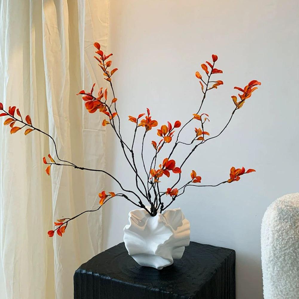 5Pcs Fall Leaves Stems Decorative Fake Fall Greenery Branches Fake Leaves Fall Decorations for Vase Filler Centerpieces