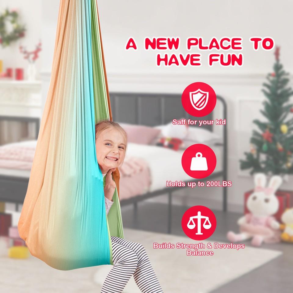 Children's Therapy Swing Hammock Rotating Swing Autism Therapy Swing