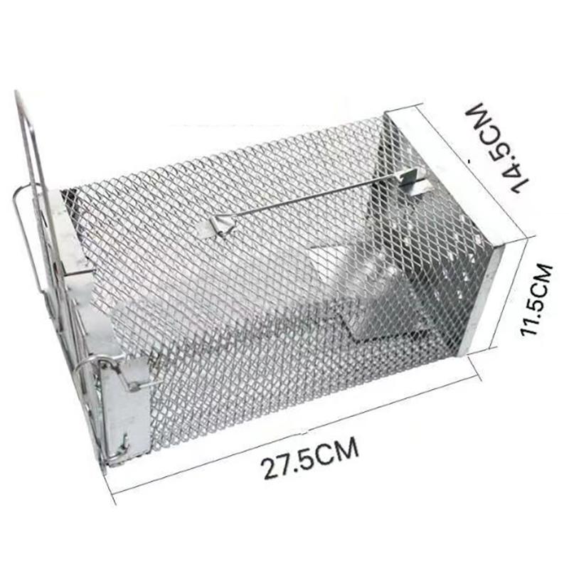 Kovová Železná Klec Domácí Vnitřní Automatické Pasti na Hlodavce K Vyhnání K Chytání Velkých Potkanů Potkaní Klec Živá Humánní Klecová Past