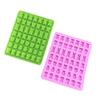 2Pcs/Set 49 Holes Silicone Mold + Dropper Set Cartoon Chocolate Gummy Candy Mold Ice Cube Maker