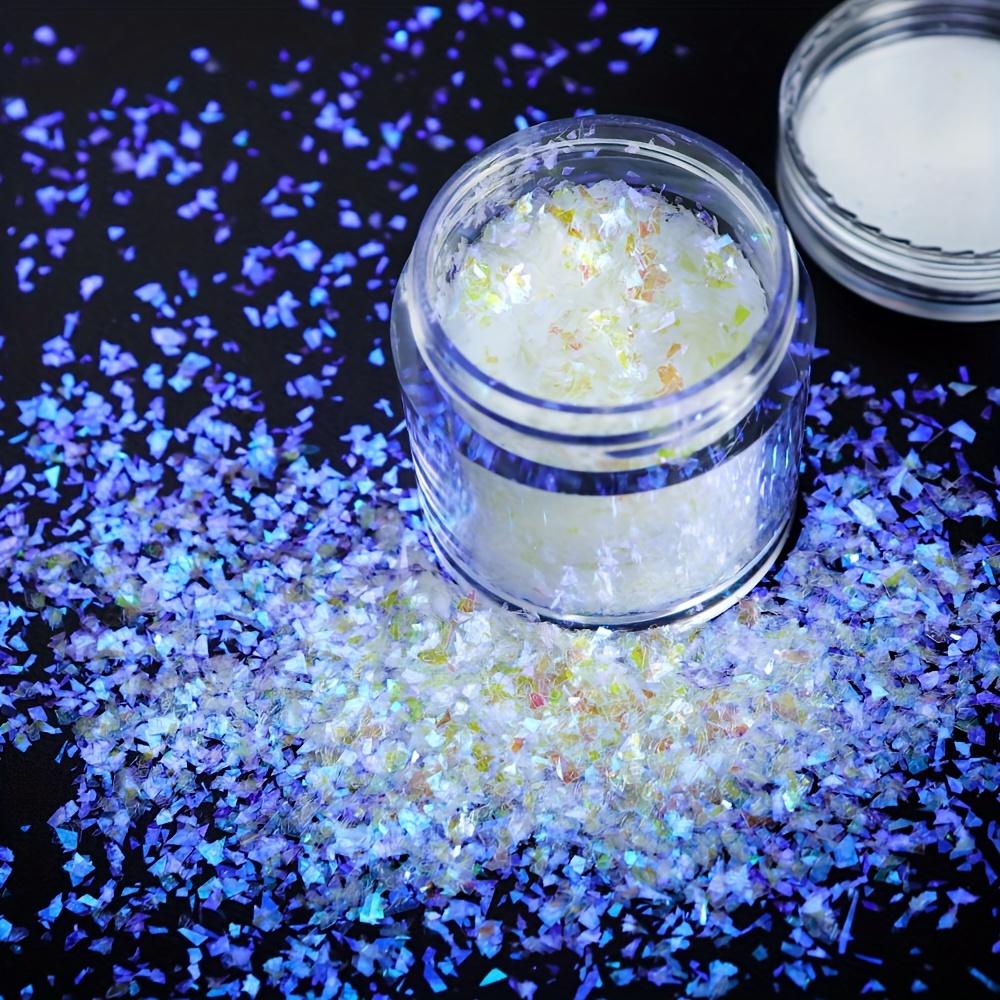 1 Bottle Irregular Fragment Glitter Aurora Epoxy Resin Filling AB Mermaid Powder Sequins DIY Resin Shaker Mold Crafts Fillers
