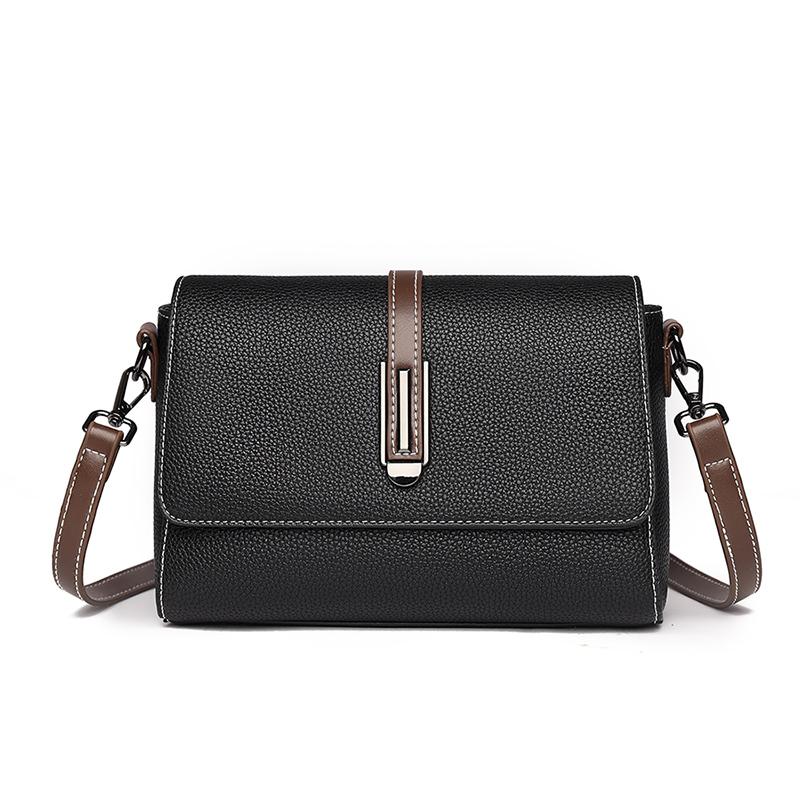 Malá crossbody kabelka vak Hlavní 100% pravá kůže Dámská taška přes rameno Jednobarevná Clutch Dámské tašky pro rok 2023