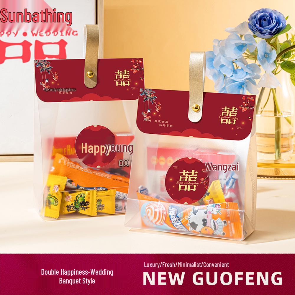 2025 Transparent Wedding Candy Favor Bags - Empty Boxes for Engagements