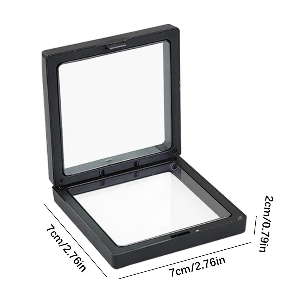 Clear Floating Storage Box Display Case Floating Jewelry Frame Multifunctional Compact Transparent Holder for Bracelet Earring