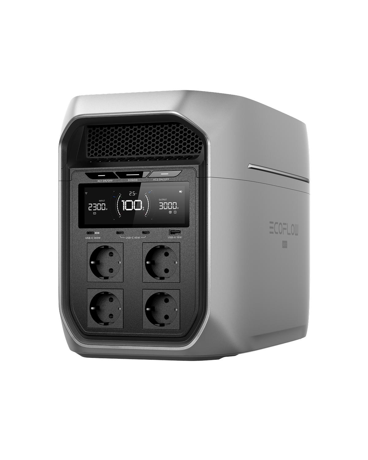 

[Передзамовлення] Портативна зарядна станція ECOFLOW DELTA 3 Max Plus, 2048 Вт·год, Розширювана ємність до 10 кВт·год, Вихід AC 3000 Вт, Зарядка від 0% до 80% за 47 хв