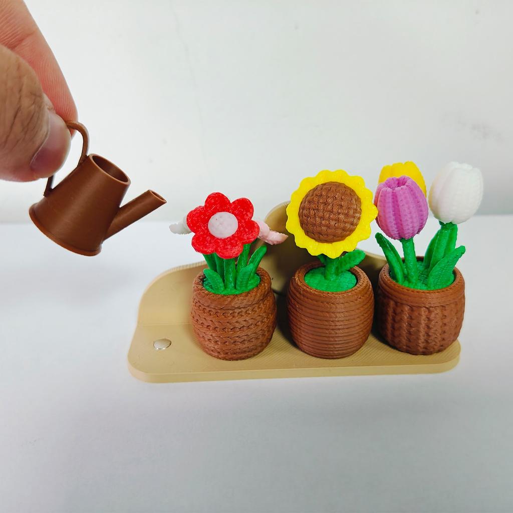 4 Pieces Of Vase Magnets Are Suitable For Refrigerators, Desktop Decorations, Home Fronts And Any Other Flat Or Magnetic Places (3D)