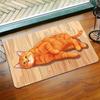1Pcs Anti Fatigue Kitchen Rugs, Cute Cartoon Cat  Print Waterproof Non-Slip Thick Cushioned Kitchen Mat Heavy Duty Comfort Standing Mat for Kitchen