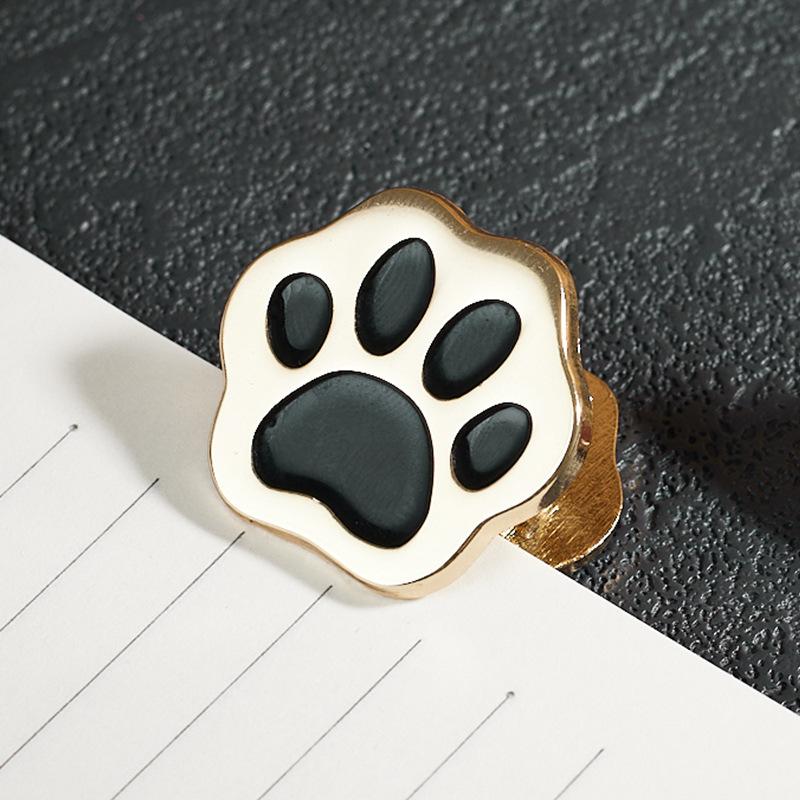 New 1/4pcs Metal Cat Paw Binder Clips Bill Binder Clip Foldback Notes Letter File Paper Clip Binding Securing Clip Office School