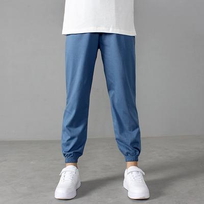 Summer Korean Style Kids Pants Lightweight Anti-Mosquito Girls And Boys Knitted Cotton Sports Long Pants Children Wear Comfortable Casual Trousers