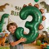 40Inch Dinosaur Digital Balloons Boy Girl 1st Jungle Birthday Party Decoration Cartoon 1-3 Year Old Kids Number Foil Balloon