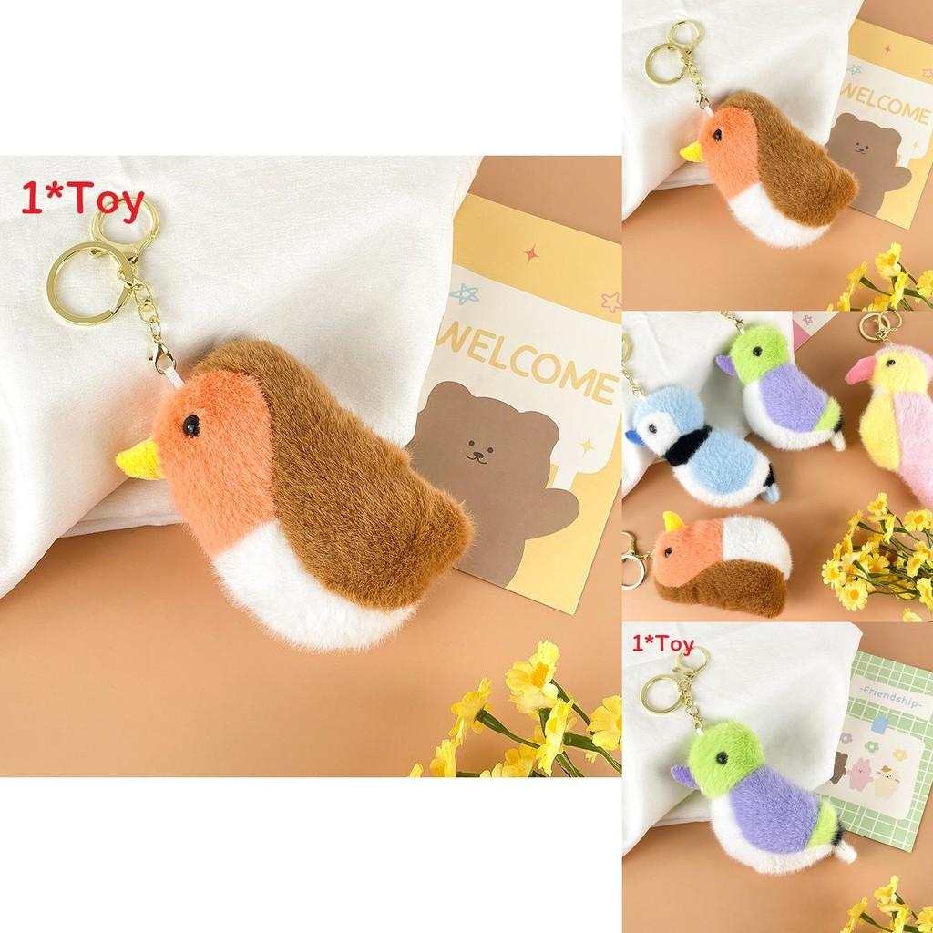 Simulated Parrot Plush Doll With Cotton Filling For Kids Backpack Accessories