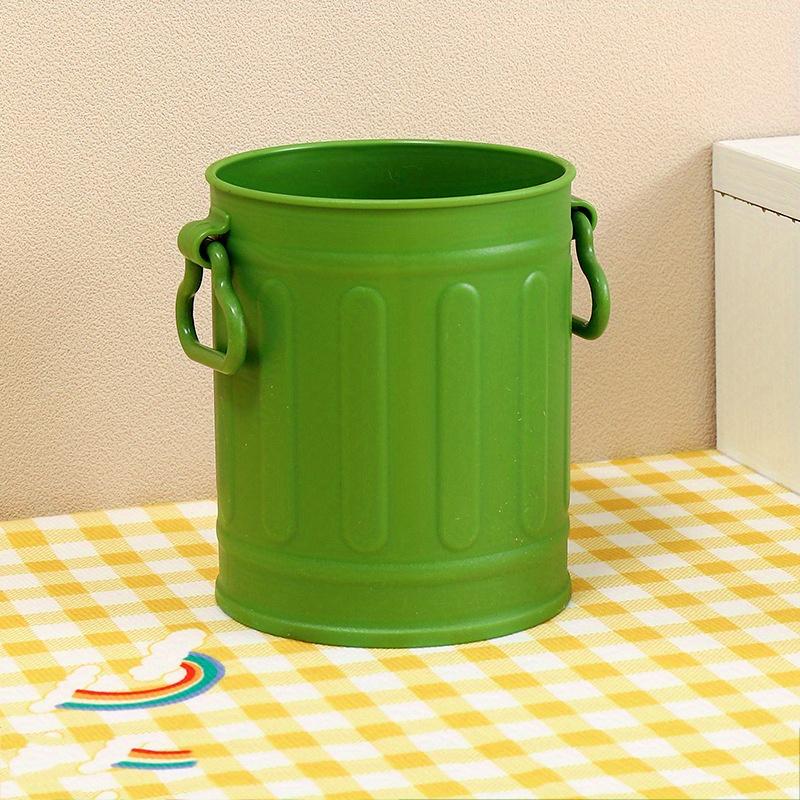 

8*8*9,5 см, 1 шт. Многофункциональное ведро для хранения ручек и косметических кисточек с ручками, подвесной держатель для хранения ручек, органайзер для офиса, школы, общежития. зелёный