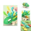 Colorful Educational Dinosaur Puzzle Toy For Infants With Fine Motor Skills Development