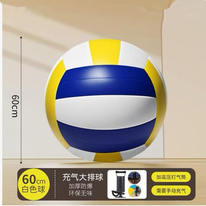 Aufblasbarer PVC-Strandvolleyball für draußen - 80cm 1m 1,5m 2m Größen Robuster Spielball Mit Pumpe Optionen