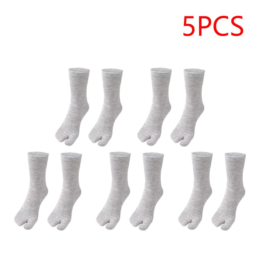 5/10/20PCS Unisex Split Toes Socks Clog Socks Toe Separation Socks Washable Sweaty Hallux Valgus Flip Flop Two Finger Socks