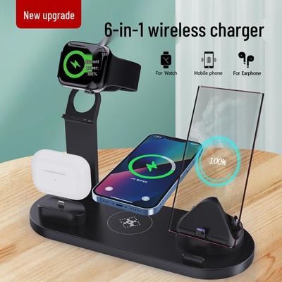 Certified 15W 3-in-1 Wireless Charging Stand for iPhone, Watch & Earbuds