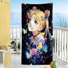 Sailor Moon Magic Durable Beach Towel soft Couple beach towel, family beach towel set Bath Accessory Perfect Gift for Valentine's Wedding Birthday