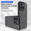 KEYSION Matte Translucent Black Phone Case for HONOR X8c X8b X6c Silicone+PC Clear Shockproof Back Cover for Honor X6c X8b X8c