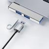Multiport USB C Adapter 4 Port Dongle with Fast Speed 2 USB2.0, 1 USB3.0, OTG Support for PC Laptop