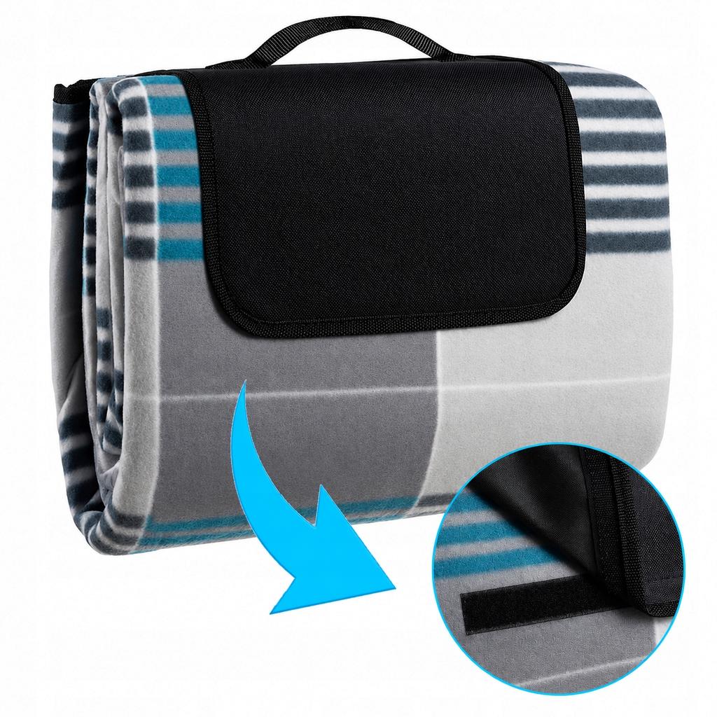 [PACZB] Large Beach Picnic Blanket with Aluminum Insulation 200x200cm D736
