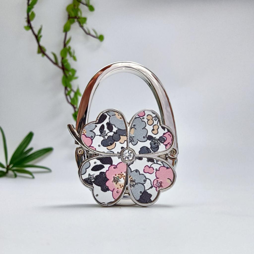 Four-leaf Clover Floral Handbag Hook Storage Bag Hook Bag Hook Gift Hardware Crafts