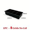 4/6/8/15 Grids Ice Cube Molds Food Grade Silicone Ice Cube Flexible Ice Molds with Lids Big Square Cubed Ice Trays for Whiskey 5