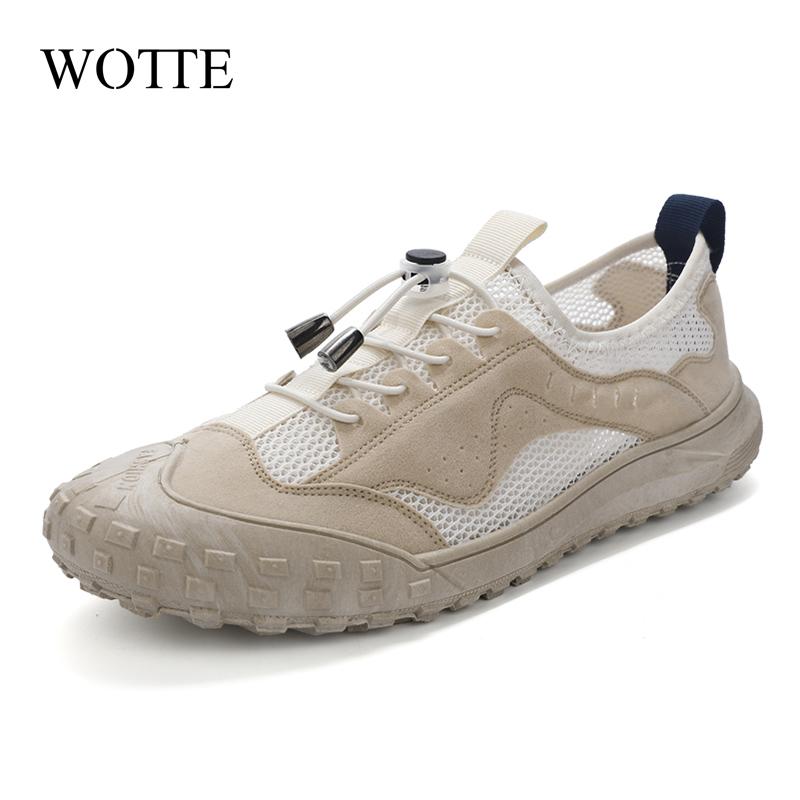 2024 New Light Casual Shoes Men Sneakers Shoes Men Loafers Walking Breathable Summer Lace Up Zapatillas Hombre Plus 39-44 Couple