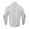 Spring/Autumn Men's Jacquard Knit Textured Pocket Henley Collar Buttoned Patch Long-Sleeved Sweatshirt